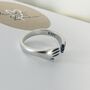 Sterling Silver Adjustable Hug Ring, thumbnail 2 of 3