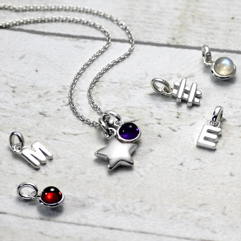 Solid silver sale star necklace