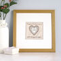 Personalised Linen 4th Wedding Anniversary Card, thumbnail 4 of 9