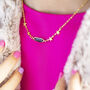 Star Chain Necklace With Birthstone Detail, thumbnail 5 of 11