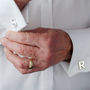 Personalised Alphabet Initial Cufflinks, thumbnail 2 of 10
