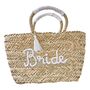 Bride Woven Rattan Bag With Tassels, thumbnail 3 of 4