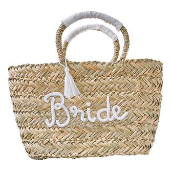 Bride Woven Rattan Bag With Tassels, 3 of 4