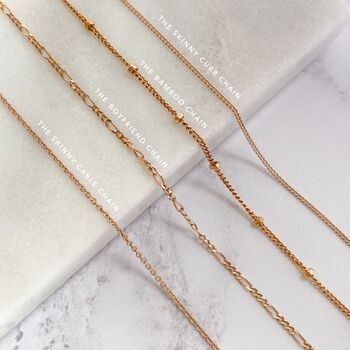 Rose Gold Boyfriend Chain Necklace, 2 of 4