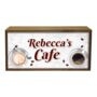 Personalised Wooden Light Box Café Sign, thumbnail 2 of 6