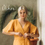 Long Bohemian Wrap Linen Dress With Frill Details, thumbnail 5 of 12