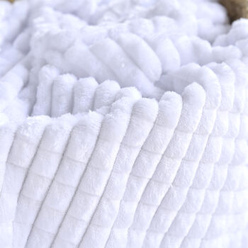 Personalised White Embossed Baby Blanket, 8 of 8