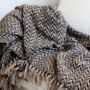 Chevron Recycled Surplus Cotton Throw, thumbnail 1 of 3