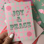 Peace And Joy Christmas Card, thumbnail 2 of 4