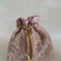 Pink Silk Embroidered Potli Bag, thumbnail 4 of 8