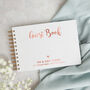Rose Gold Foil Wedding Guest Book, thumbnail 2 of 6