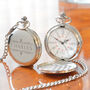 Personalised 50th Birthday Pocket Watch Classic Design, thumbnail 4 of 6