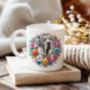 Personalised Great Dane Summer Floral Dog Wreath Gift Keepsake Mug, thumbnail 1 of 2