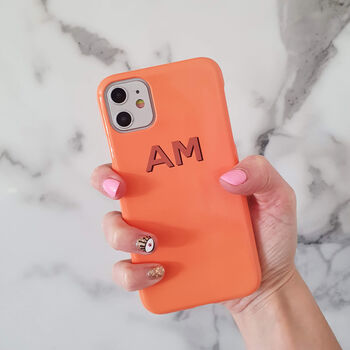 Pumpkin Orange Personalised Phone Case, 4 of 5