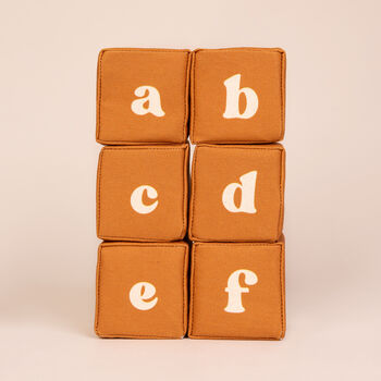 Sensory Baby Alphabet Blocks With Personalised Option, 12 of 12