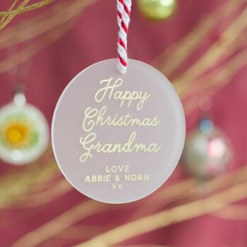 Personalised Happy Christmas Grandma Keepsake, 4 of 5