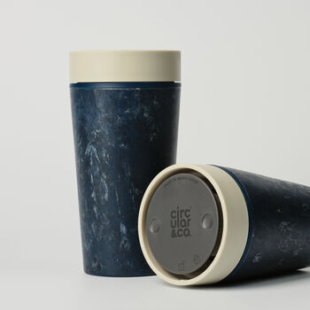 Circular And Co Coffee Cup Made From Fabric 12oz Ecru, 6 of 7