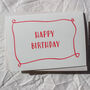 Red Happy Birthday Card, thumbnail 6 of 8