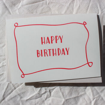Red Happy Birthday Card, 6 of 8