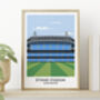 Manchester City Stadium Art Print Gift, thumbnail 1 of 9