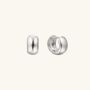 Bold Huggie Hoops Silver, thumbnail 2 of 3