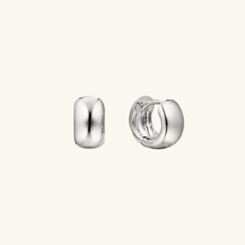 Bold Huggie Hoops Silver, 2 of 3