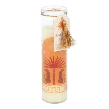 Leopard Palm Sandalwood And Oud Tube Candle, 2 of 2