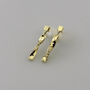 Handmade Solid 18ct Gold Diamond Or Moissanite Twist Drop Earrings, thumbnail 1 of 4