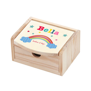 Personalised Kid’s Rainbow Jewellery Box, 2 of 4