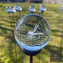 Stylish 3D Crystal Ball Orb Garden Stake, Multiple Designs To Choose From, thumbnail 2 of 12