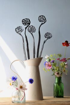 Personalised Everlasting Flower Bouquet Sculpture Five Stems, 4 of 8