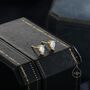 Sterling Silver Aurora Ab Cz Droplet Stud Earrings, thumbnail 4 of 11