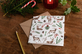 Reindeer Christmas Card, 4 of 5
