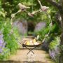 Personalised Hanging Heart Garden Bird Dish, thumbnail 1 of 8