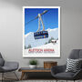 Aletsch Arena Ski Poster, thumbnail 2 of 6