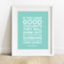 Roald Dahl 'Good Thoughts' Quote Print, thumbnail 4 of 5