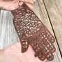 Rusty Henna Hand Tree Decoration, thumbnail 5 of 5