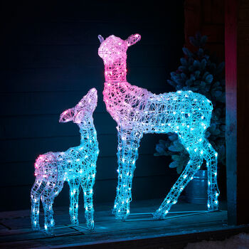 Twinkly Smart LED Outdoor Christmas Doe And Fawn, 4 of 12