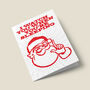 'Creepy Santa' Funny Christmas Card, thumbnail 6 of 6