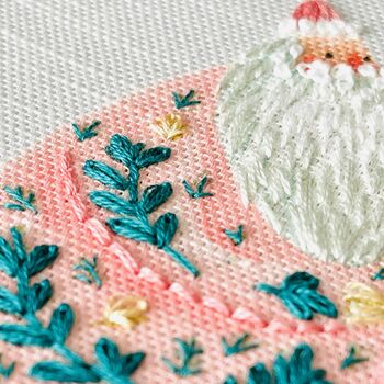 Candy Cane Santa Embroidery Kit, 2 of 4