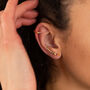 Silver Or Gold Plated Rainbow Climber And Cuff Earrings, thumbnail 2 of 9