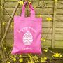 Personalised Happy Easter Egg Hunt Cotton Bag, thumbnail 2 of 3