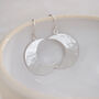 Sterling Silver Large Crescent Moon Earrings, thumbnail 3 of 3