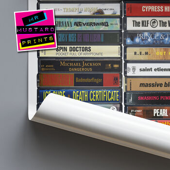 35th Birthday Gift Music From 1991 Personalised Print, 4 of 9