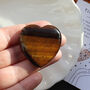 Tiger's Eye Polished Heart For Strength And Confidence, thumbnail 1 of 4