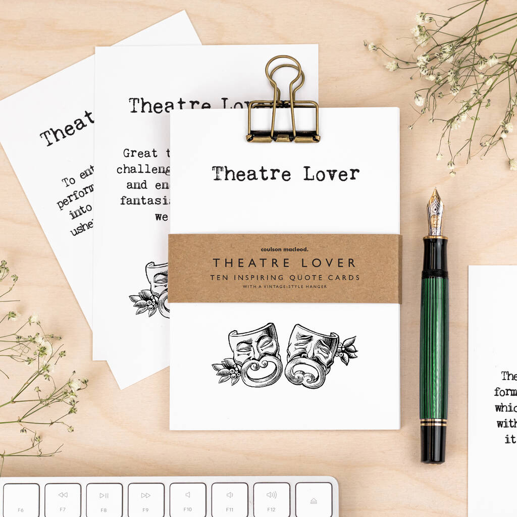 Theatre Lover Gift; Theatre Quote Cards, 1 of 11