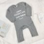 Personalised Happy Fathers Day Babygrow, thumbnail 7 of 8