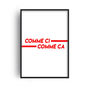 Comme Ci Comme Ça French Giclée Retro Art Print, thumbnail 3 of 4