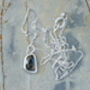 Montana Sapphire Necklace In Sterling Silver 0.9ct, thumbnail 2 of 3