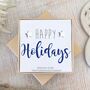 Happy Holidays, Christmas Star Stud Earrings, thumbnail 1 of 5